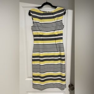 Calvin Klein yellow and grey dress in perfect conditions, only wear it once